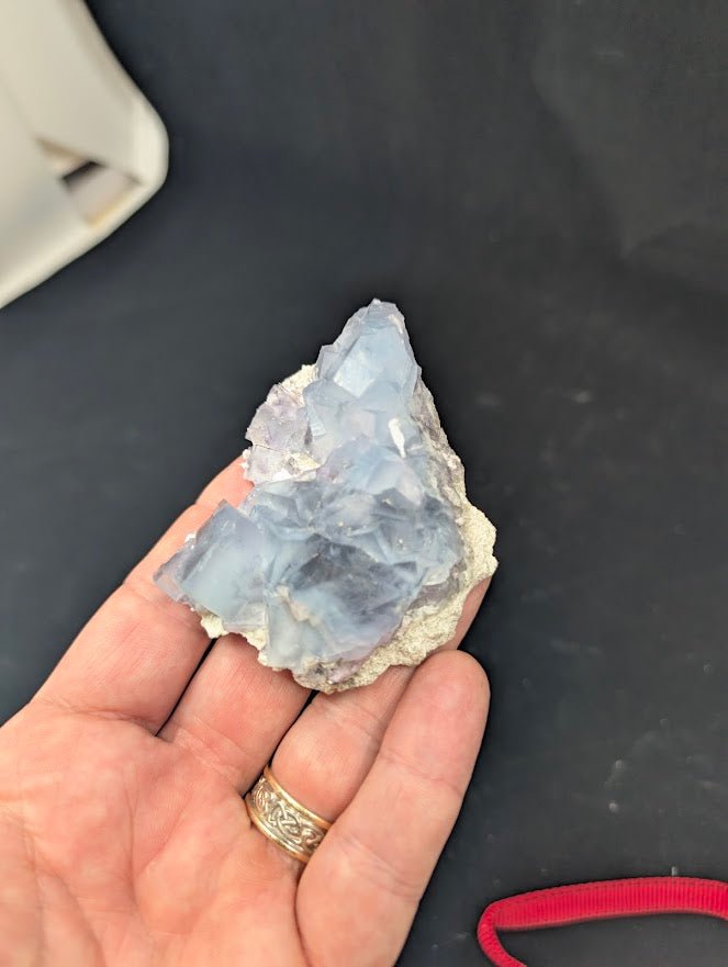 Blue-Violet Fluorite on Matrix | YGX Mine, China