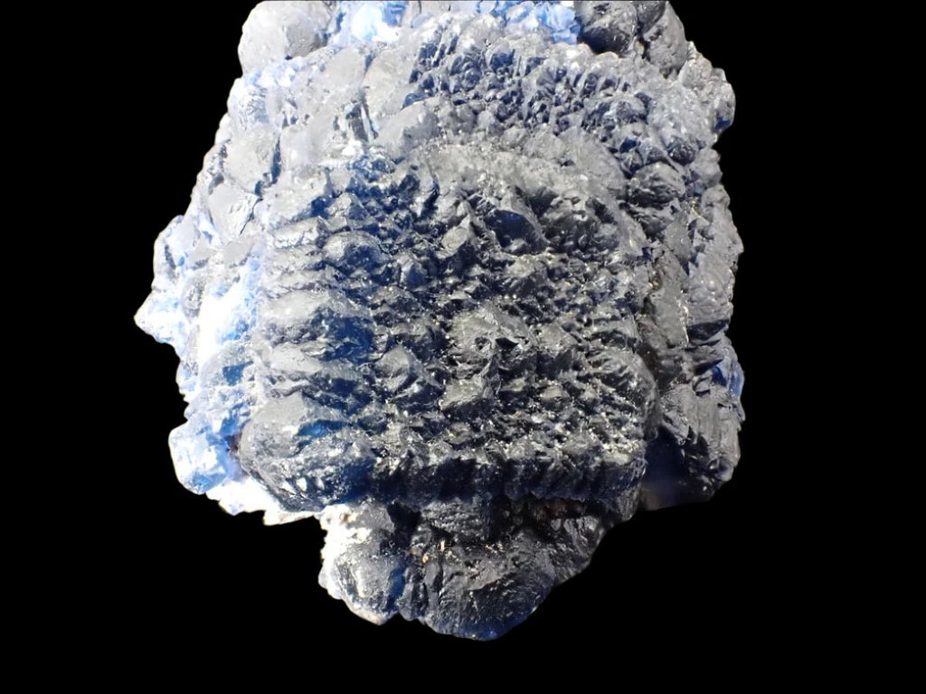 Blueberry Fluorite Botryoidal Cluster | Huanggang Mine, Inner Mongolia