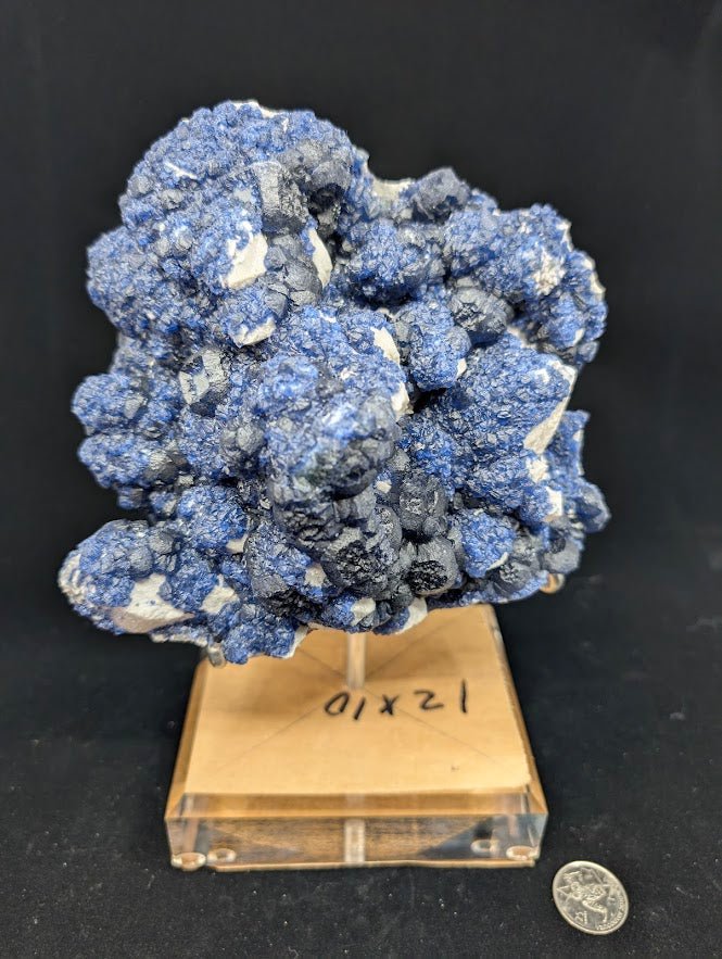 Blueberry Fluorite with Cubic "Window" Formation | Specimen | Inner Mongolia