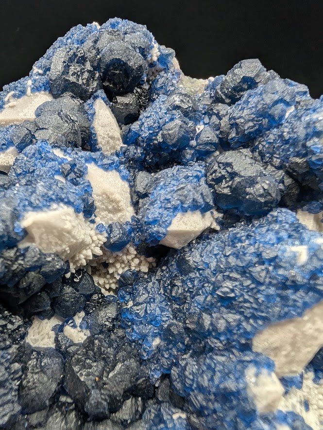 Blueberry Fluorite with Cubic "Window" Formation | Specimen | Inner Mongolia