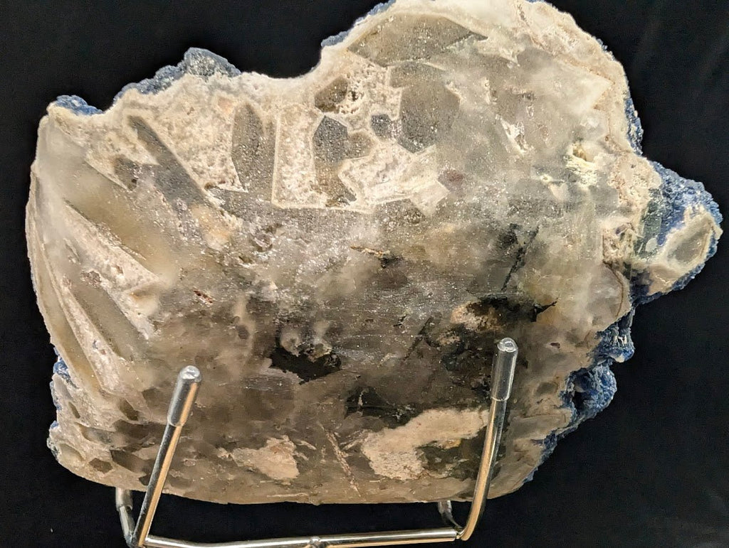 Blueberry Fluorite with Cubic "Window" Formation | Specimen | Inner Mongolia