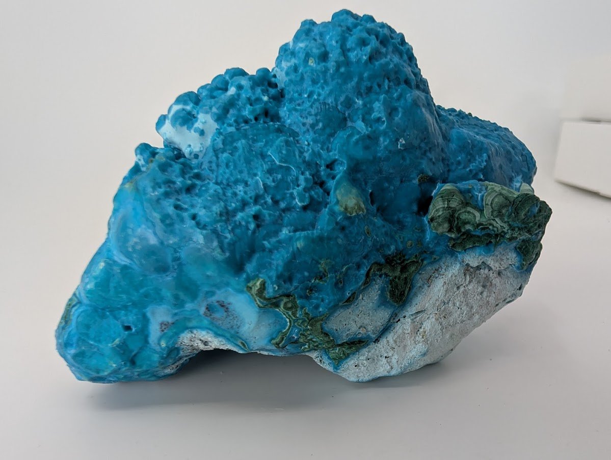 Chrysocolla with Malachite | Botryoidal Specimen | Congo