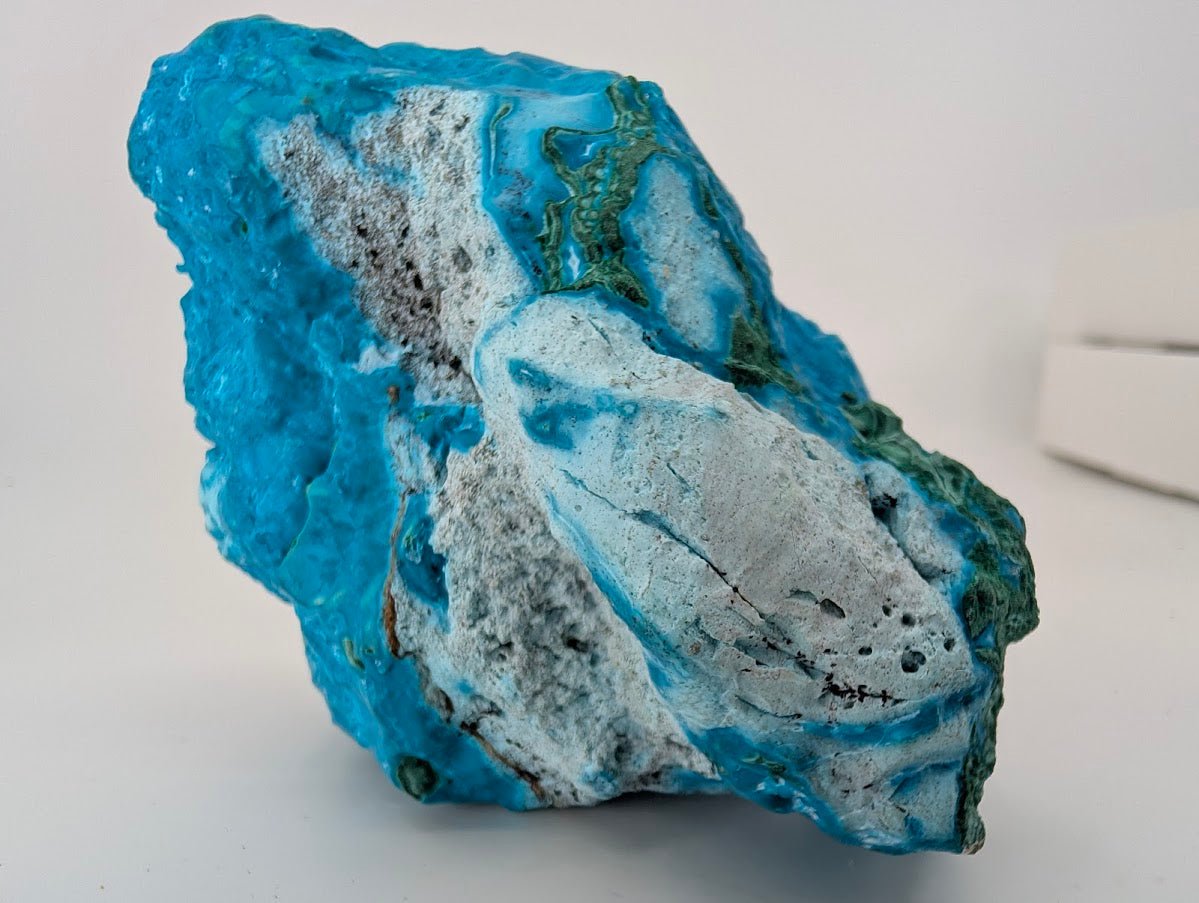 Chrysocolla with Malachite | Botryoidal Specimen | Congo