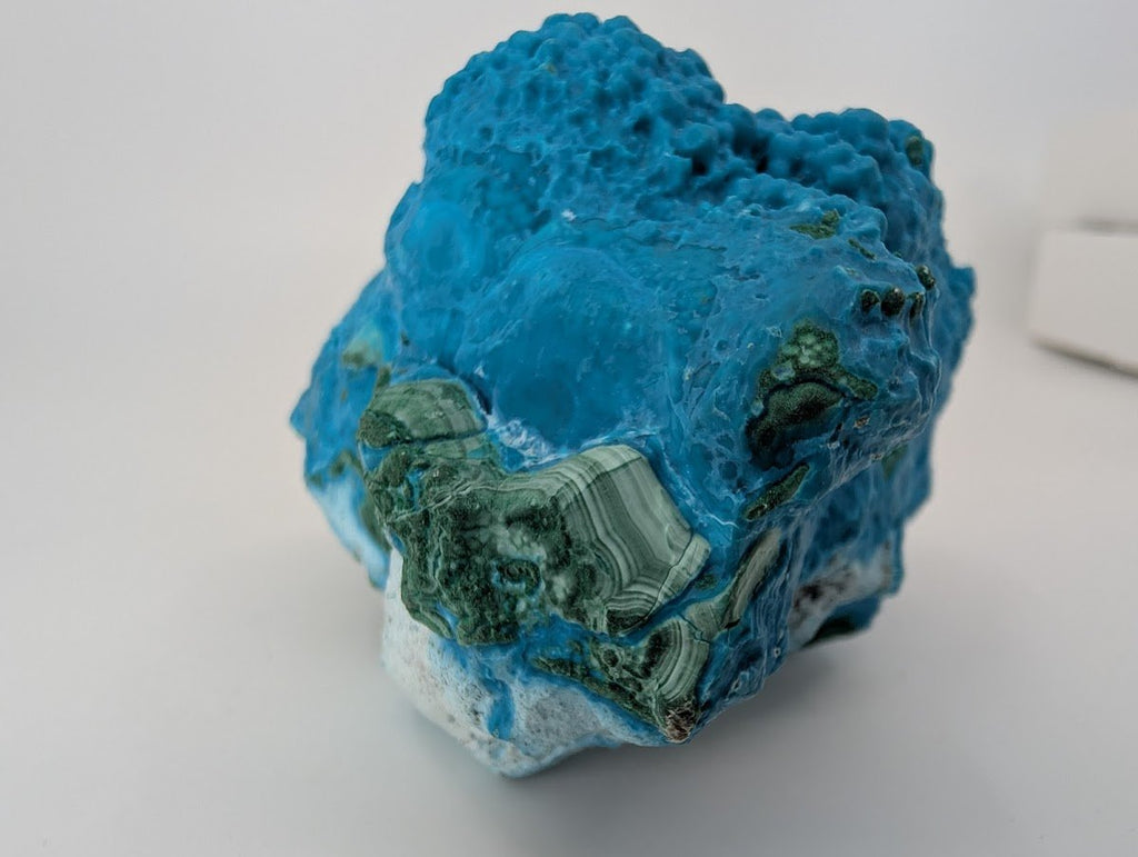 Chrysocolla with Malachite | Botryoidal Specimen | Congo