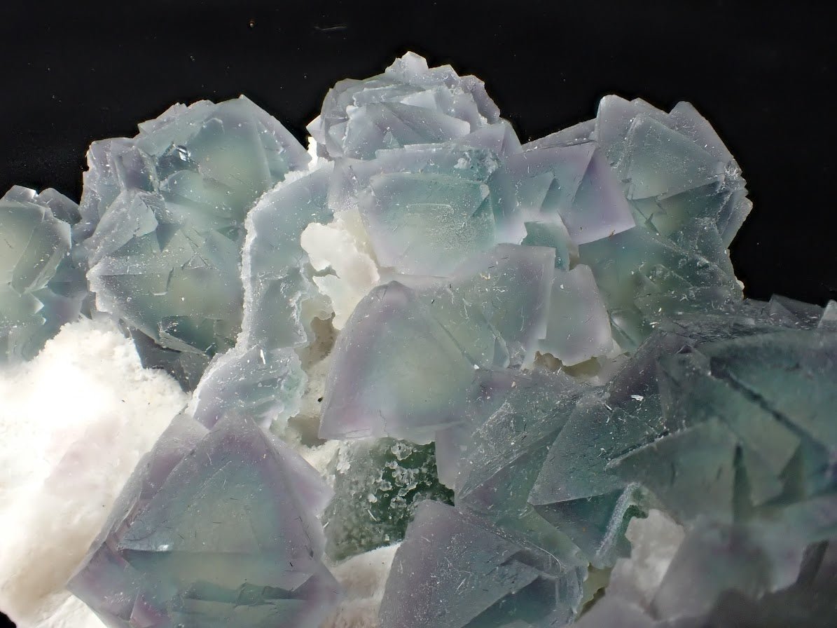 De’an Fluorite Cluster – Green and Purple UV Reactive, Jiangxi Province, China