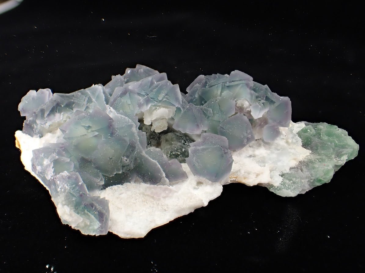 De’an Fluorite Cluster – Green and Purple UV Reactive, Jiangxi Province, China