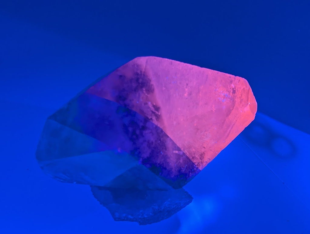 Dogtooth Calcite with Dendritic Inclusions + Sugar Sphalerite | UV Reactive | Unknown Origin