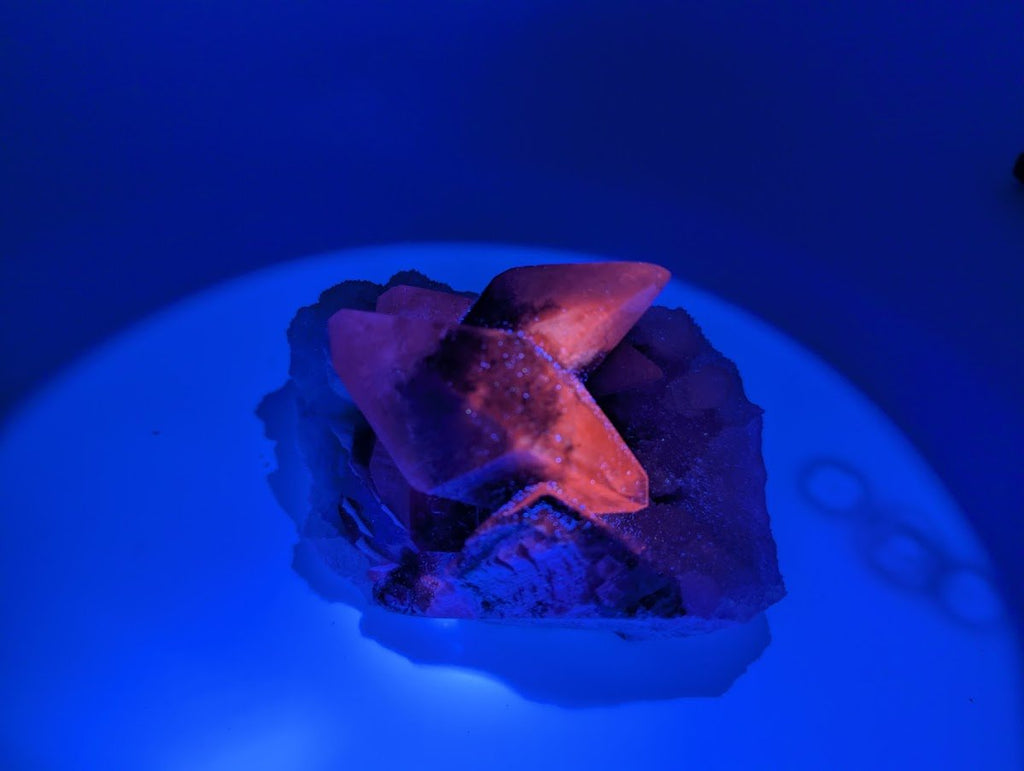 Dogtooth Calcite with Dendritic Inclusions and Sugar Sphalerite – Fujian, China