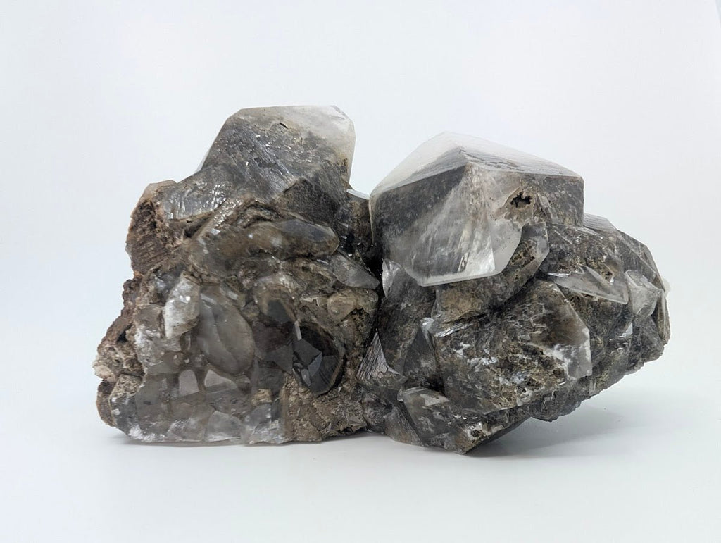 Dogtooth Calcite with Dendritic Inclusions and Sugar Sphalerite – Fujian, China