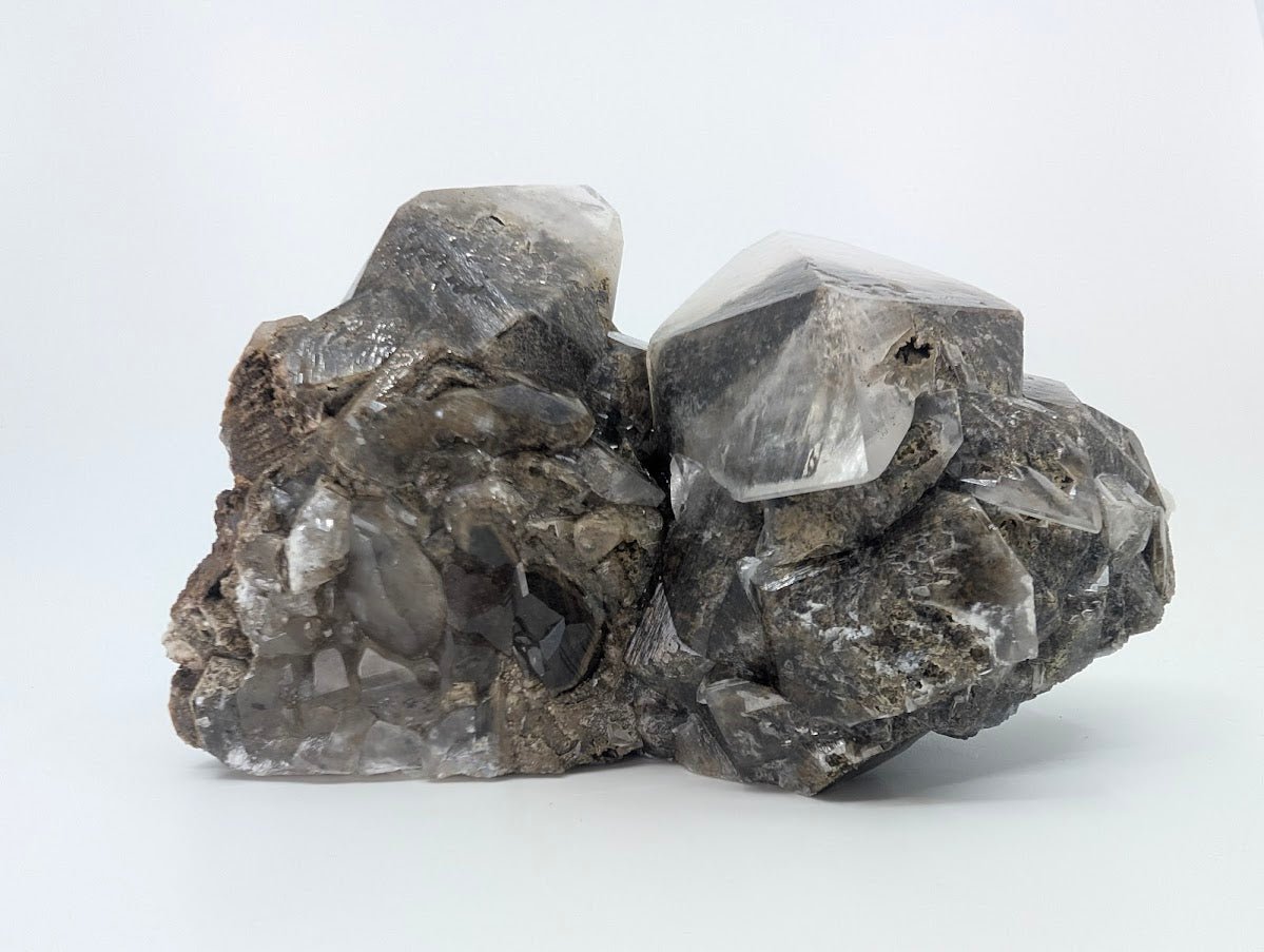 Dogtooth Calcite with Dendritic Inclusions and Sugar Sphalerite – Fujian, China