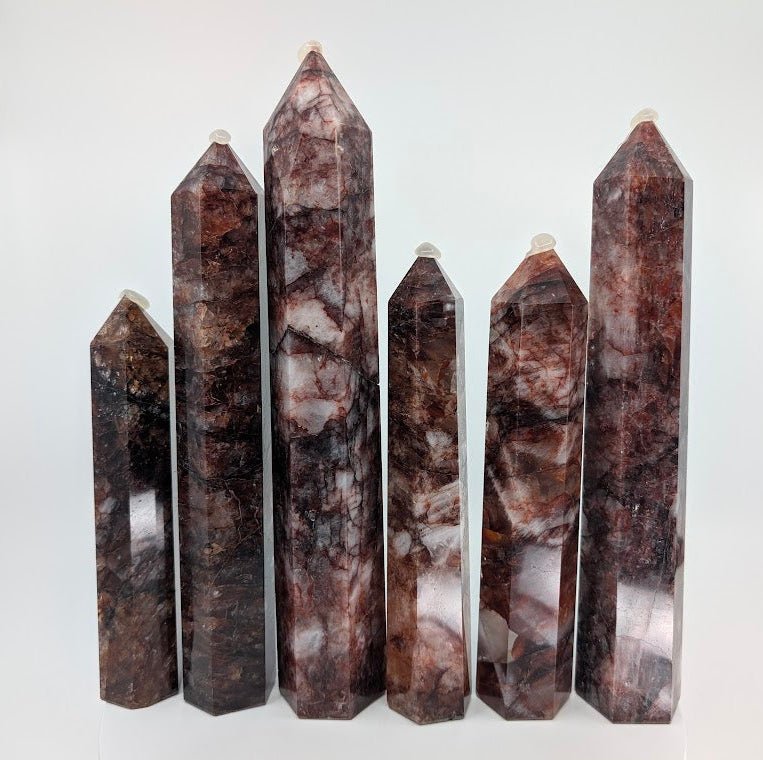 Fire Quartz Tower – Polished Hematoid Quartz