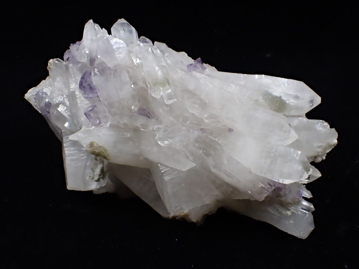 Fluorite on Quartz with Chlorite | UV Reactive | Yaogangxian Mine, China