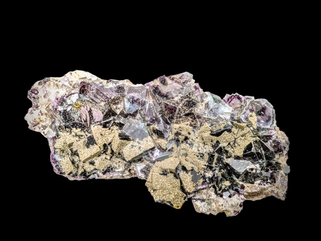 Fluorite with Pyrite | Yindu Mine, Inner Mongolia
