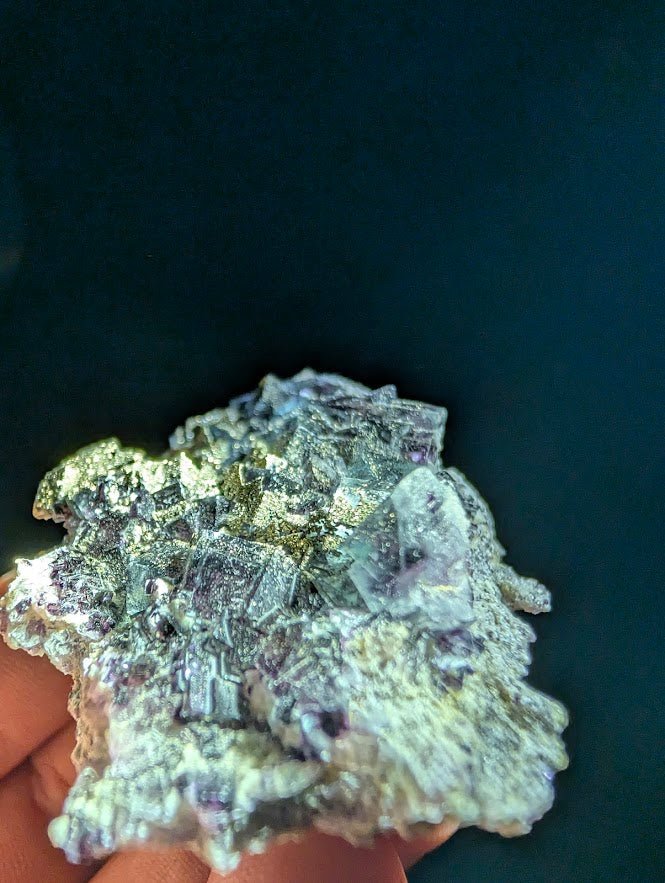 Fluorite with Pyrite | Yindu Mine, Inner Mongolia