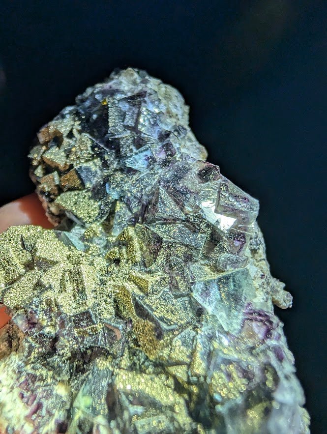 Fluorite with Pyrite | Yindu Mine, Inner Mongolia