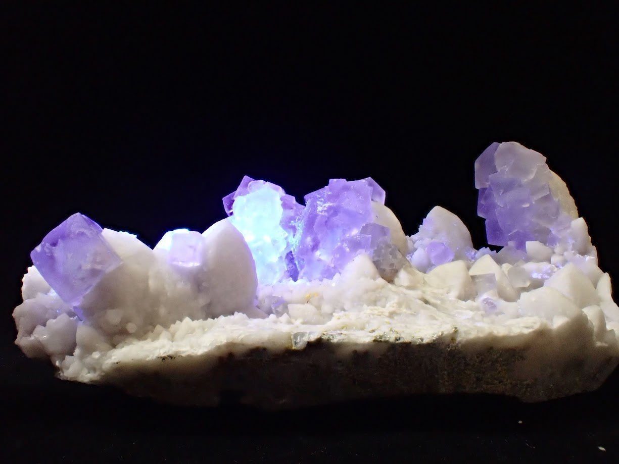 Green Window Fluorite on Milky Quartz – Inner Mongolia, China