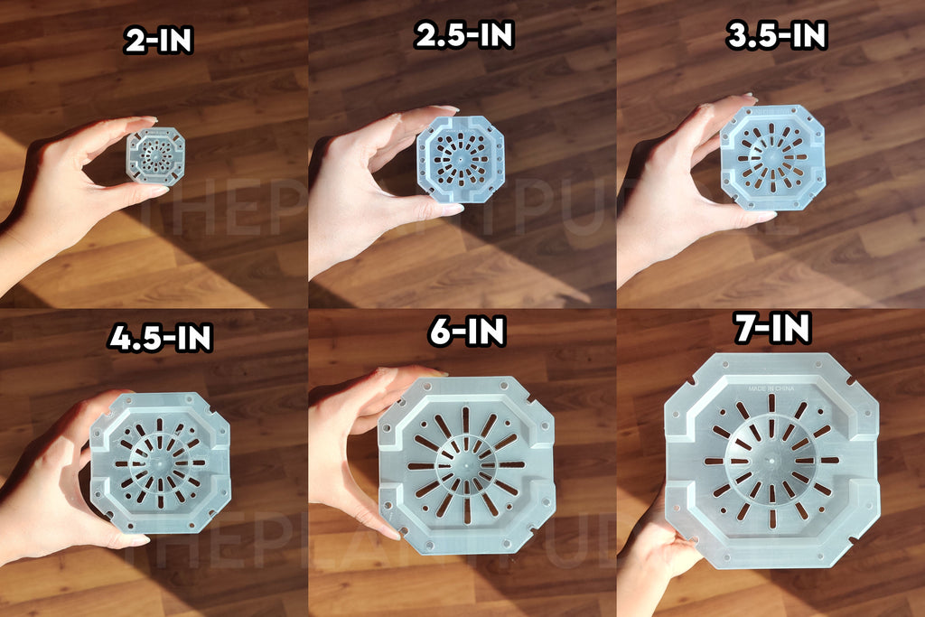 Square Frosted Plant Pot | High Drainage and Easy to Organize