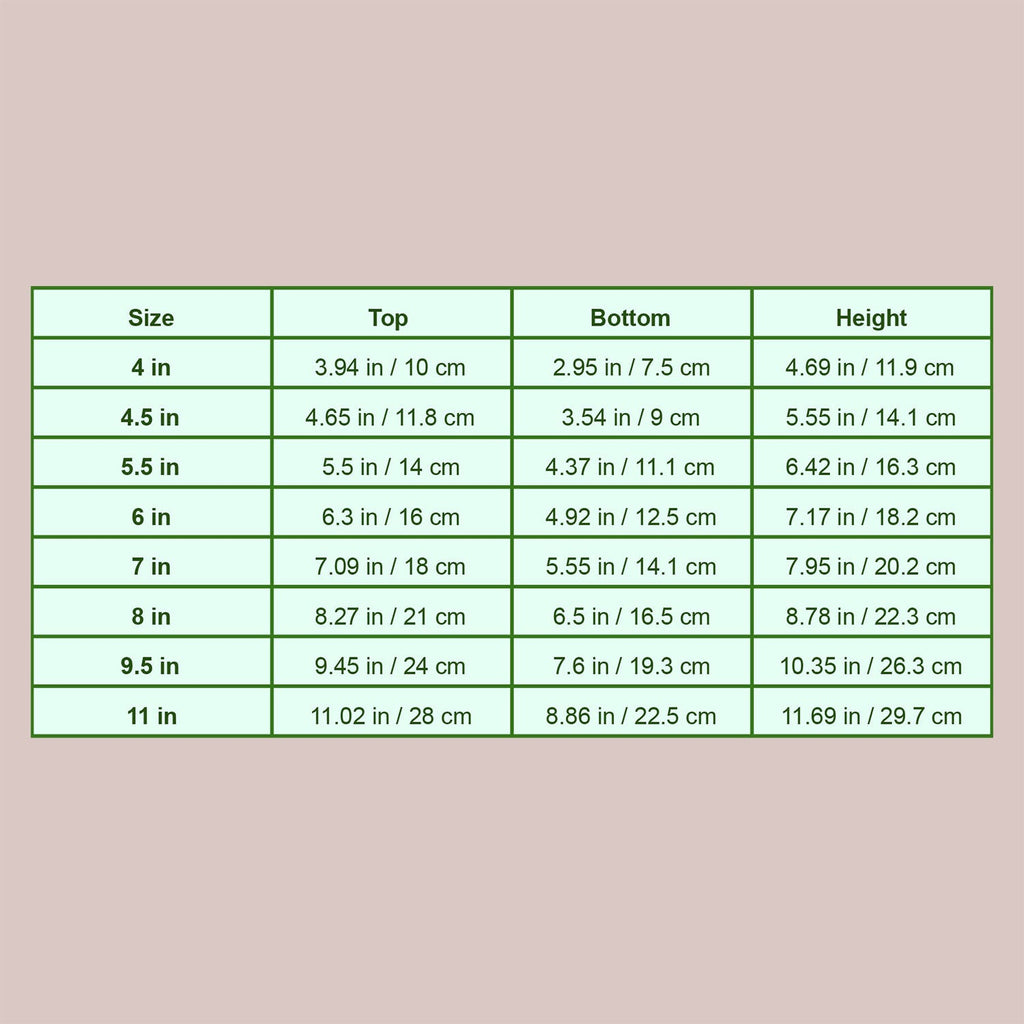 Tall Clear Plant Pot | High Drainage And Sturdy Design