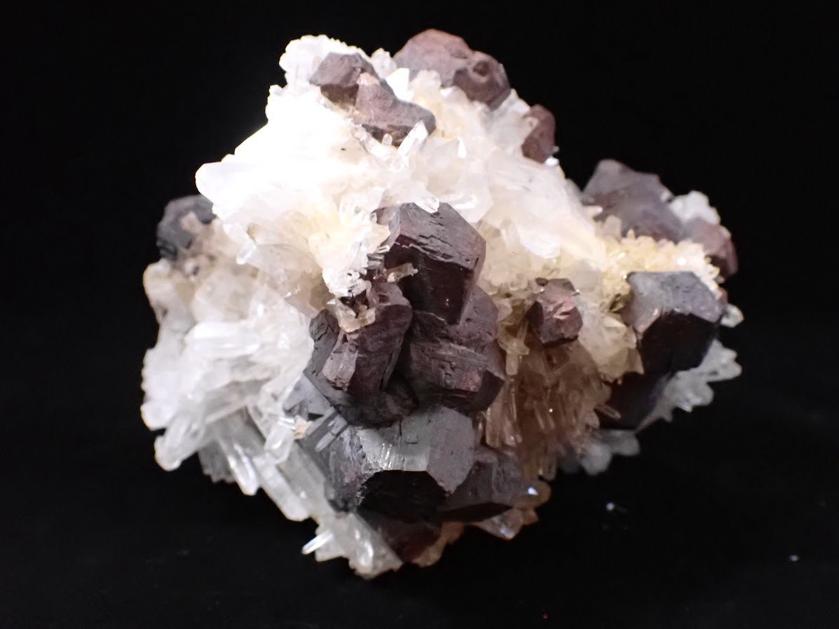 Large Black Pyrite & Quartz Cluster | Fengjiashan Mine, China