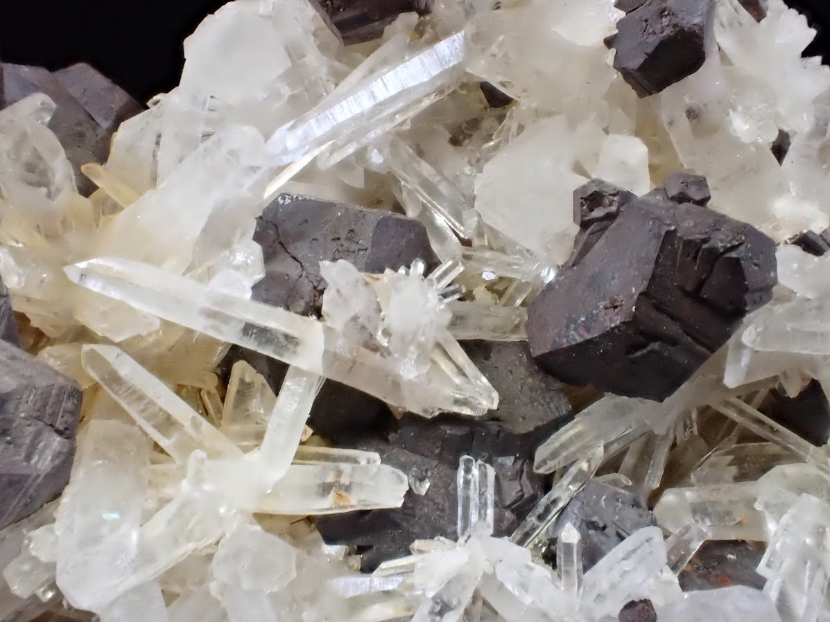 Large Black Pyrite & Quartz Cluster | Fengjiashan Mine, China