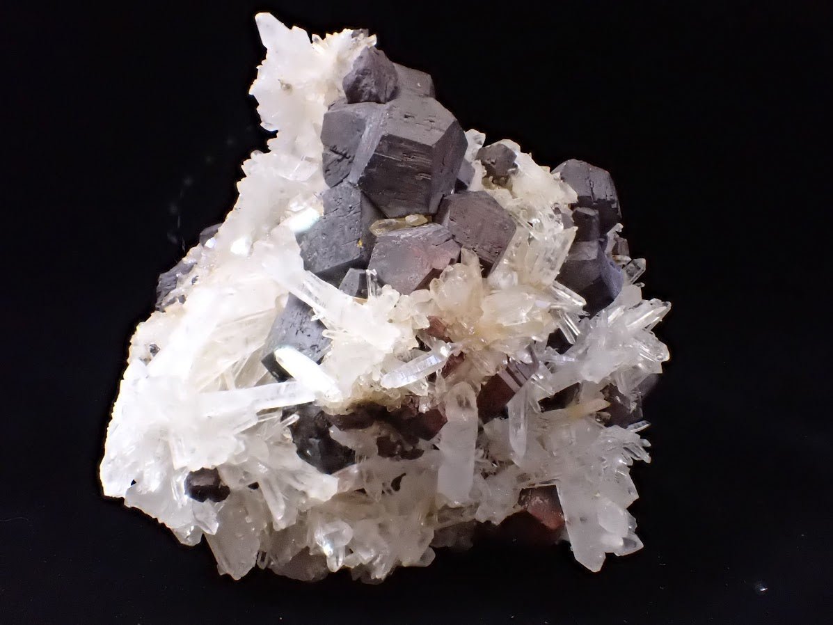 Large Black Pyrite & Quartz Cluster | Fengjiashan Mine, China