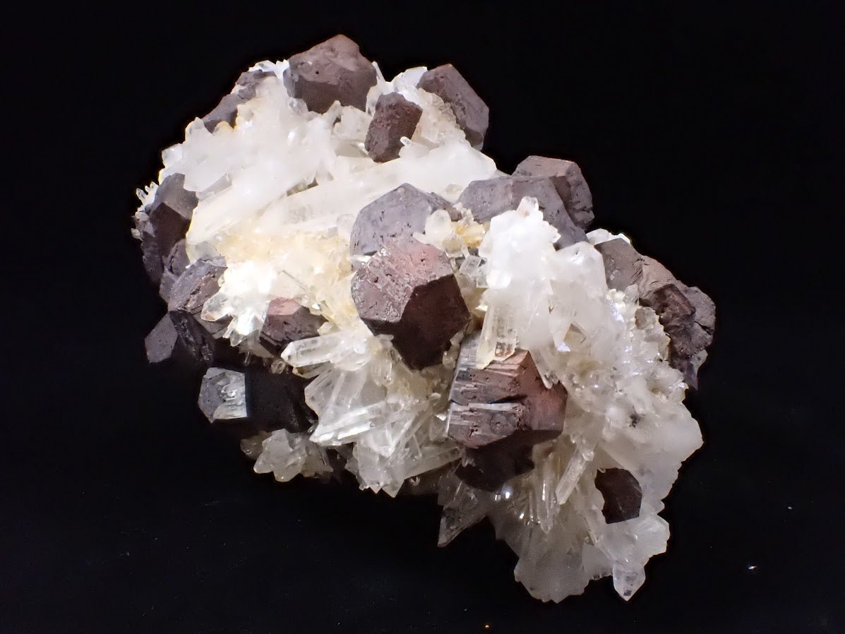 Large Black Pyrite & Quartz Cluster | Fengjiashan Mine, China