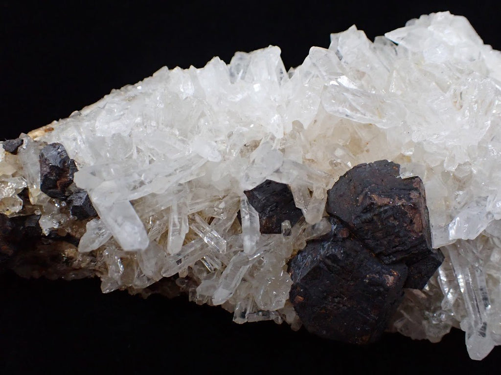 Large Black Pyrite with Quartz – Fengjiashan Mine (6")