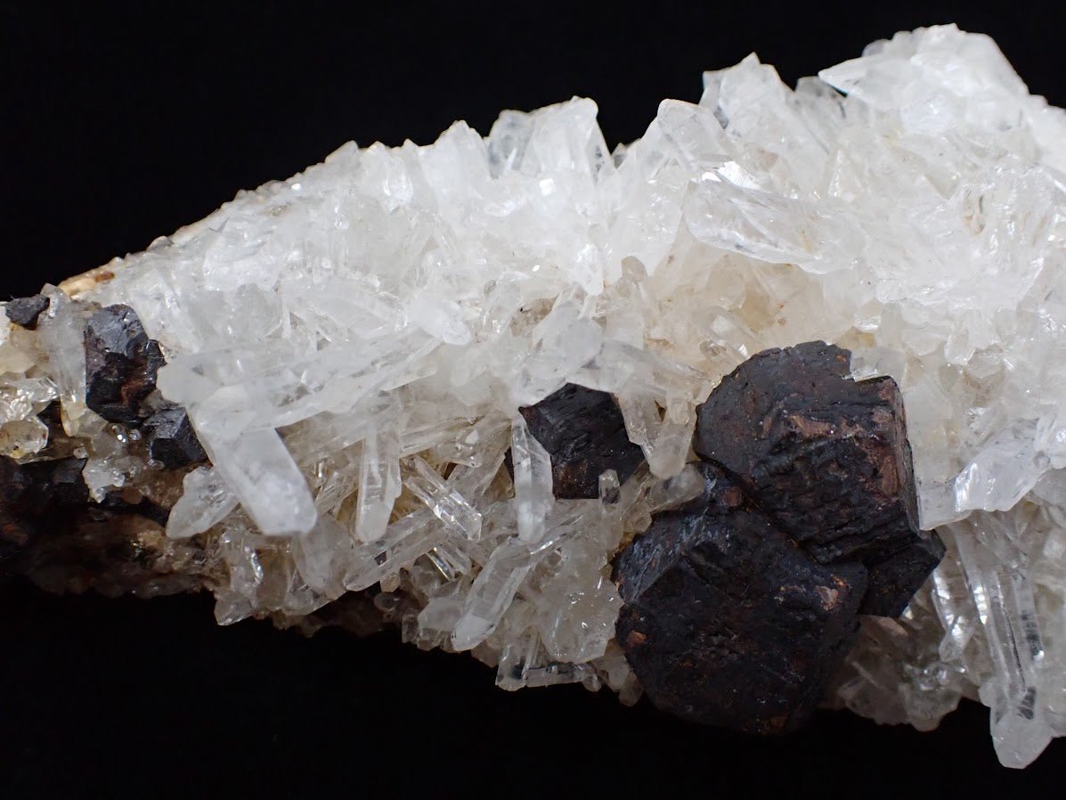 Large Black Pyrite with Quartz – Fengjiashan Mine (6")