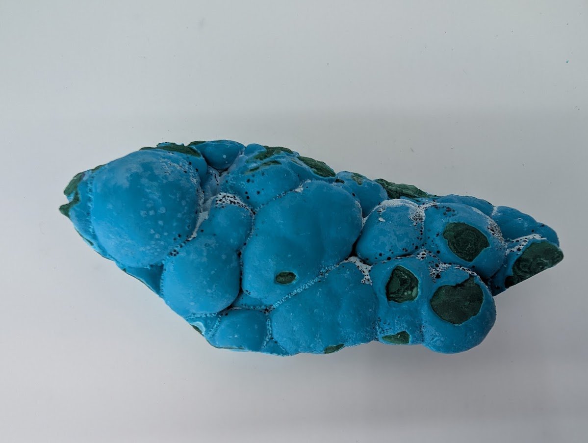 Chrysocolla with Malachite | Botryoidal Veined Specimen | Congo