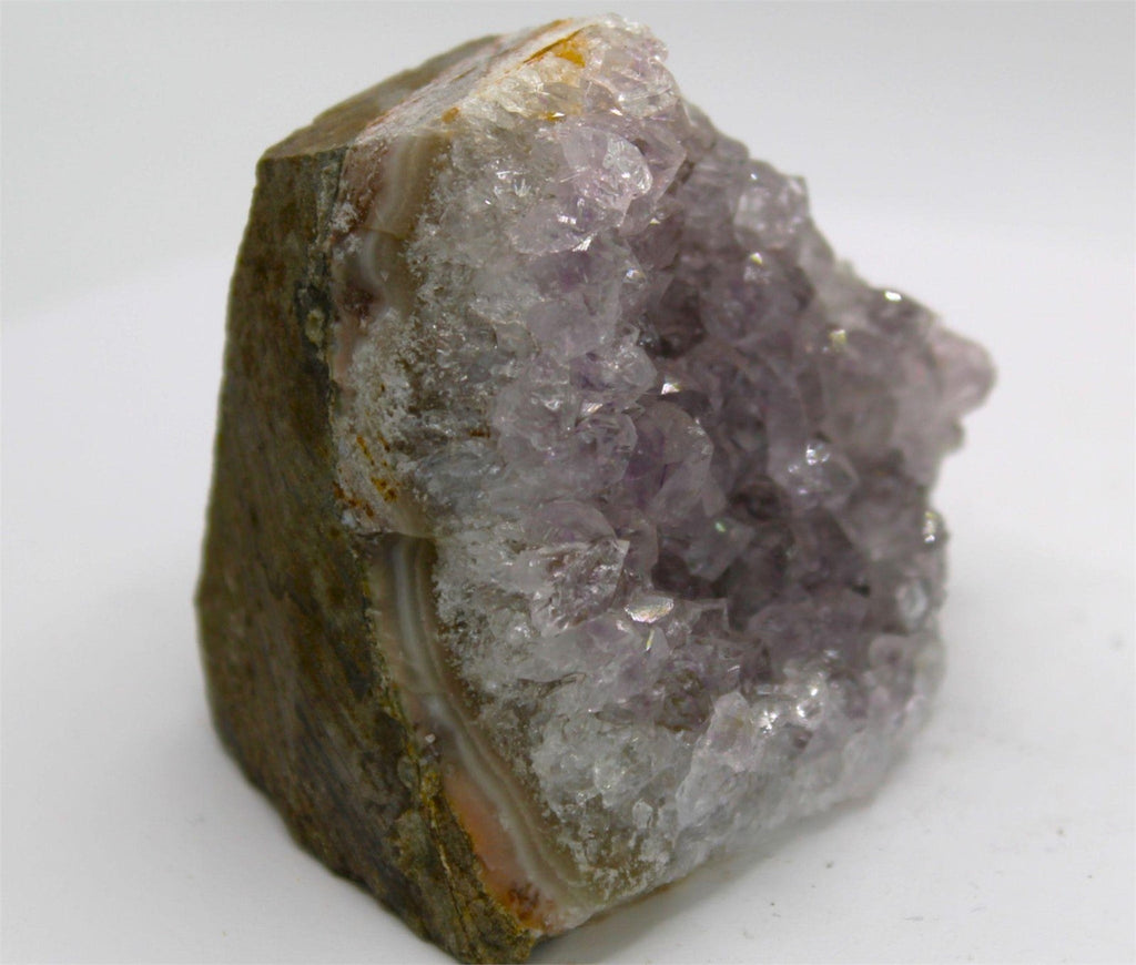 Natural Light Pink Amethyst Crystal Cluster | Brazil