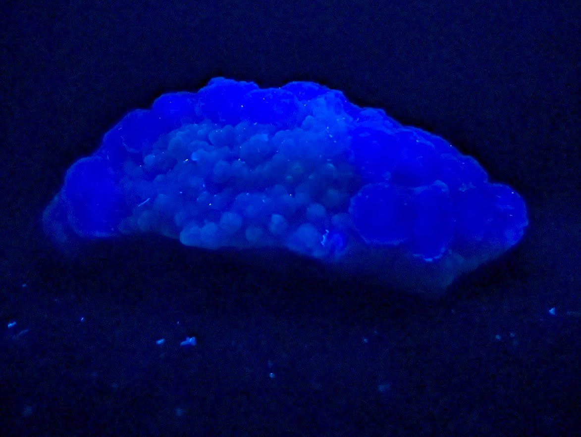 Pink-Purple Bubble Fluorite with Blue Chalcedony - Zhejiang, China