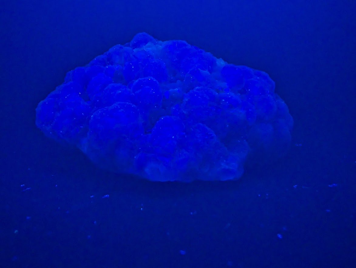 Pink-Purple Bubble Fluorite with Blue Chalcedony - Zhejiang, China