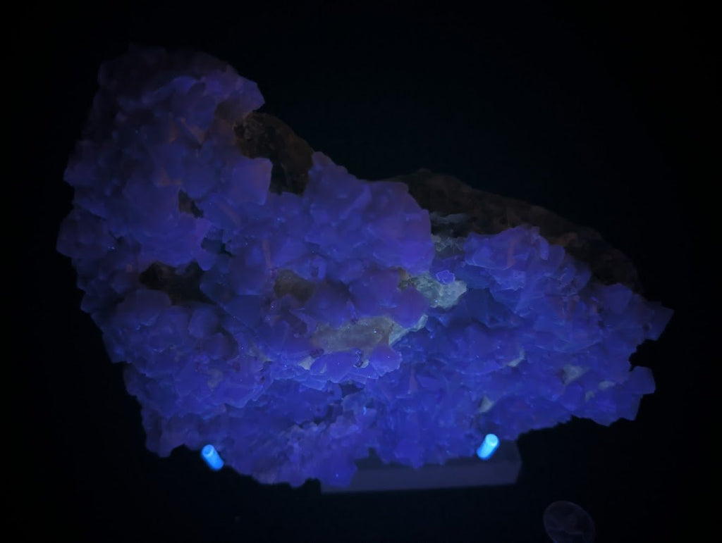 Pink-Purple Octahedral Fluorite with Pyrite, Quartz + Calcite | Zhejiang, China