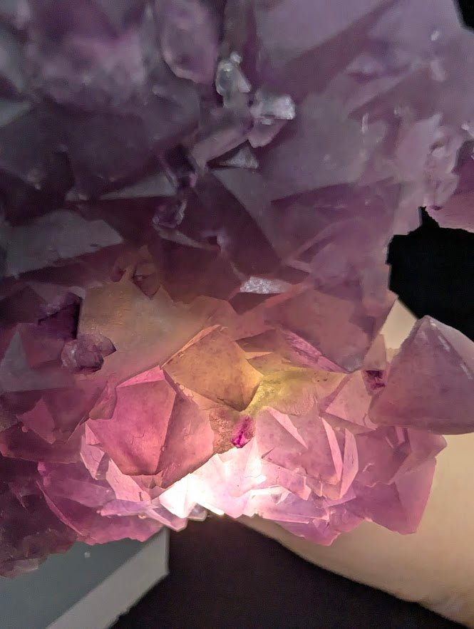 Pink-Purple Octahedral Fluorite with Pyrite, Quartz + Calcite | Zhejiang, China