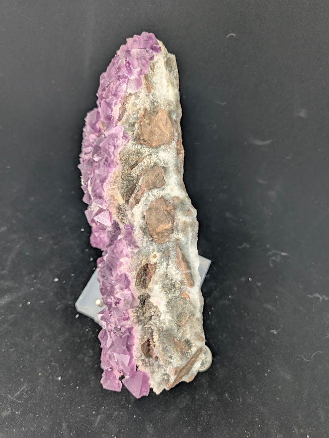 Pink-Purple Octahedral Fluorite with Pyrite, Quartz + Calcite | Zhejiang, China