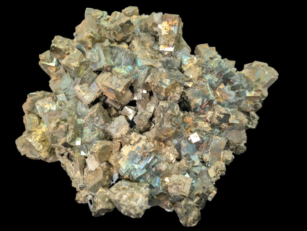 Rainbow Iridescent Pyrite Cluster | Premium Specimen | Daye, China