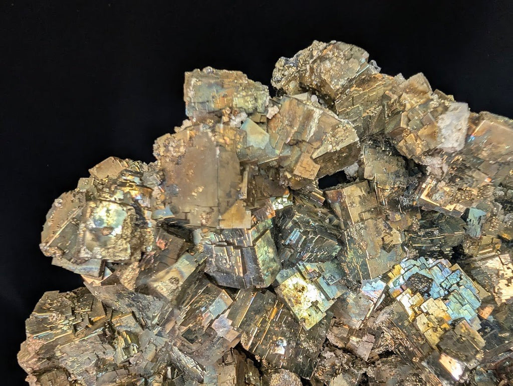 Rainbow Iridescent Pyrite Cluster | Premium Specimen | Daye, China