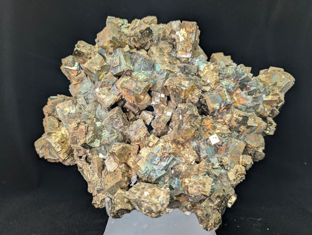 Rainbow Iridescent Pyrite Cluster | Premium Specimen | Daye, China