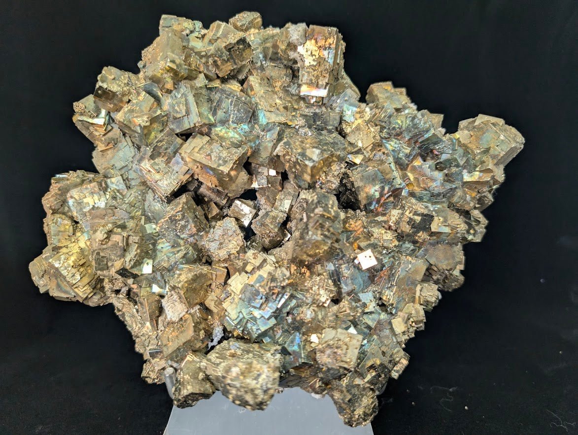 Rainbow Iridescent Pyrite Cluster | Premium Specimen | Daye, China