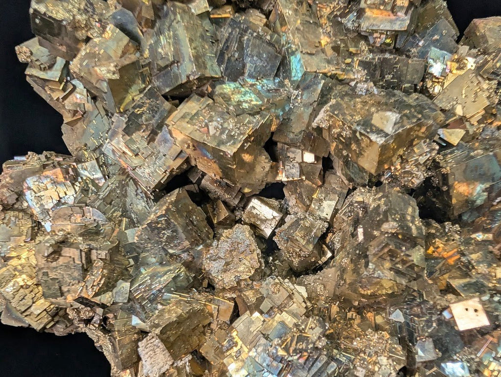Rainbow Iridescent Pyrite Cluster | Premium Specimen | Daye, China