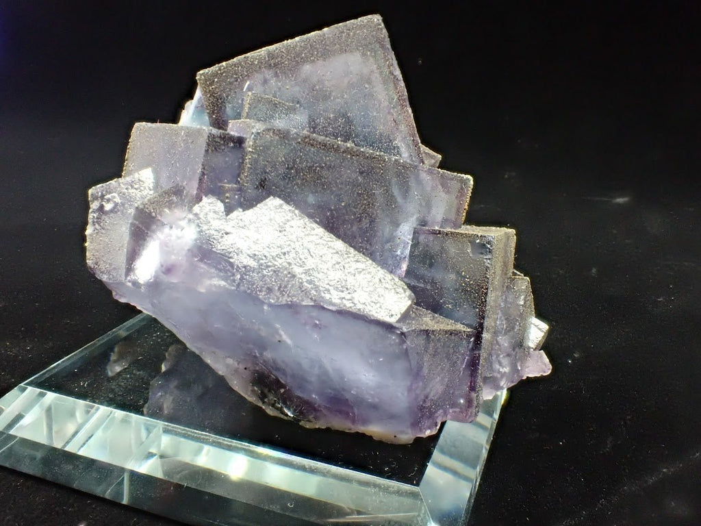 Purple Fluorite with Pyrite Dusting | YGX, China