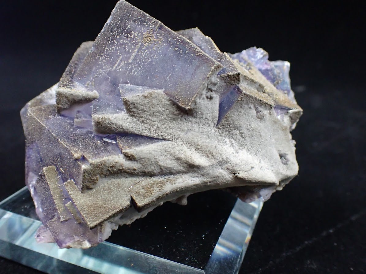 Purple Fluorite with Pyrite Dusting | YGX, China