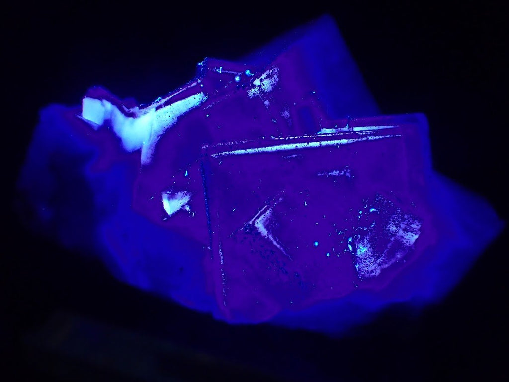 Purple Fluorite with Pyrite Dusting | YGX, China