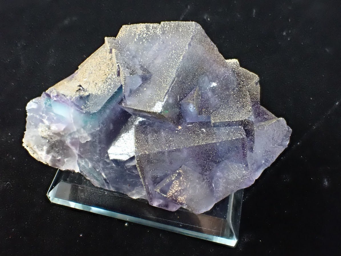 Purple Fluorite with Pyrite Dusting | YGX, China