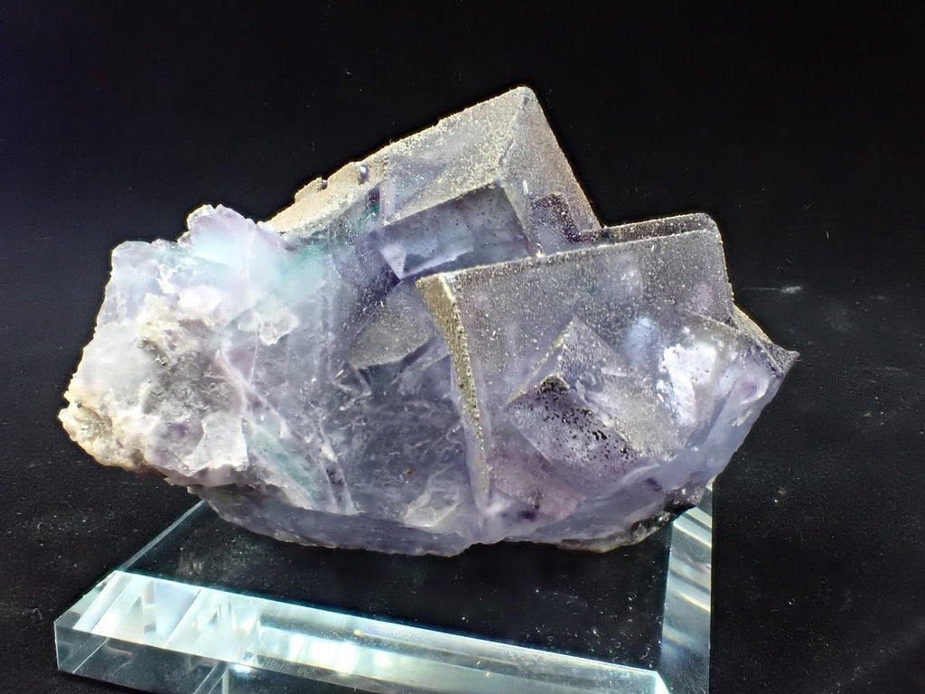 Purple Fluorite with Pyrite Dusting | YGX, China