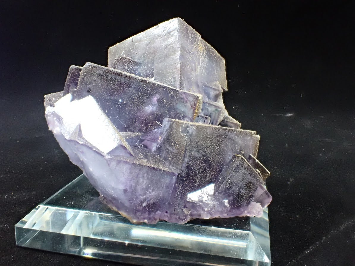 Purple Fluorite with Pyrite Dusting | YGX, China