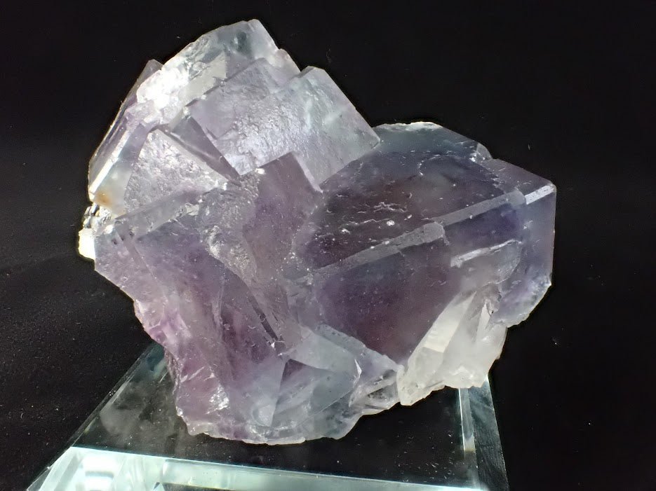 Purple Fluorite with Quartz and Mica – YGX Mine, China