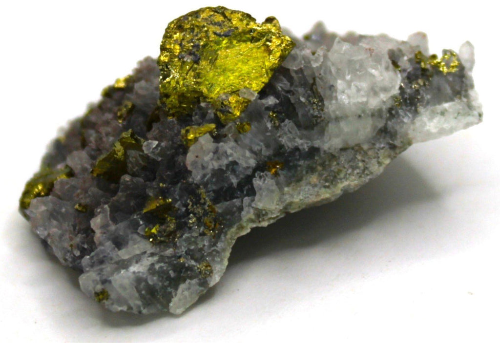 Pyrite on Quartz | Unknown Origin