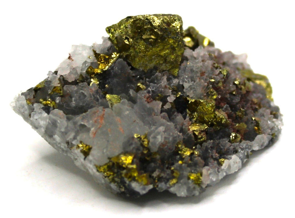 Pyrite on Quartz | Unknown Origin
