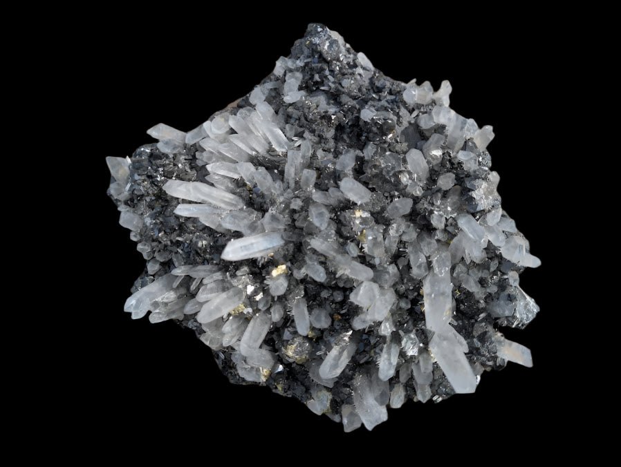 Quartz + Pyrite on Sphalerite | Krushkov Dolming, Bulgaria